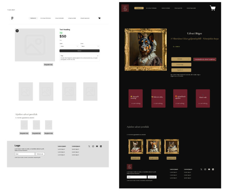 Termékoldal drótvázak